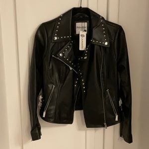 Chelsea DeBoer by Lily & Lottie Studded Faux Leather Jacket